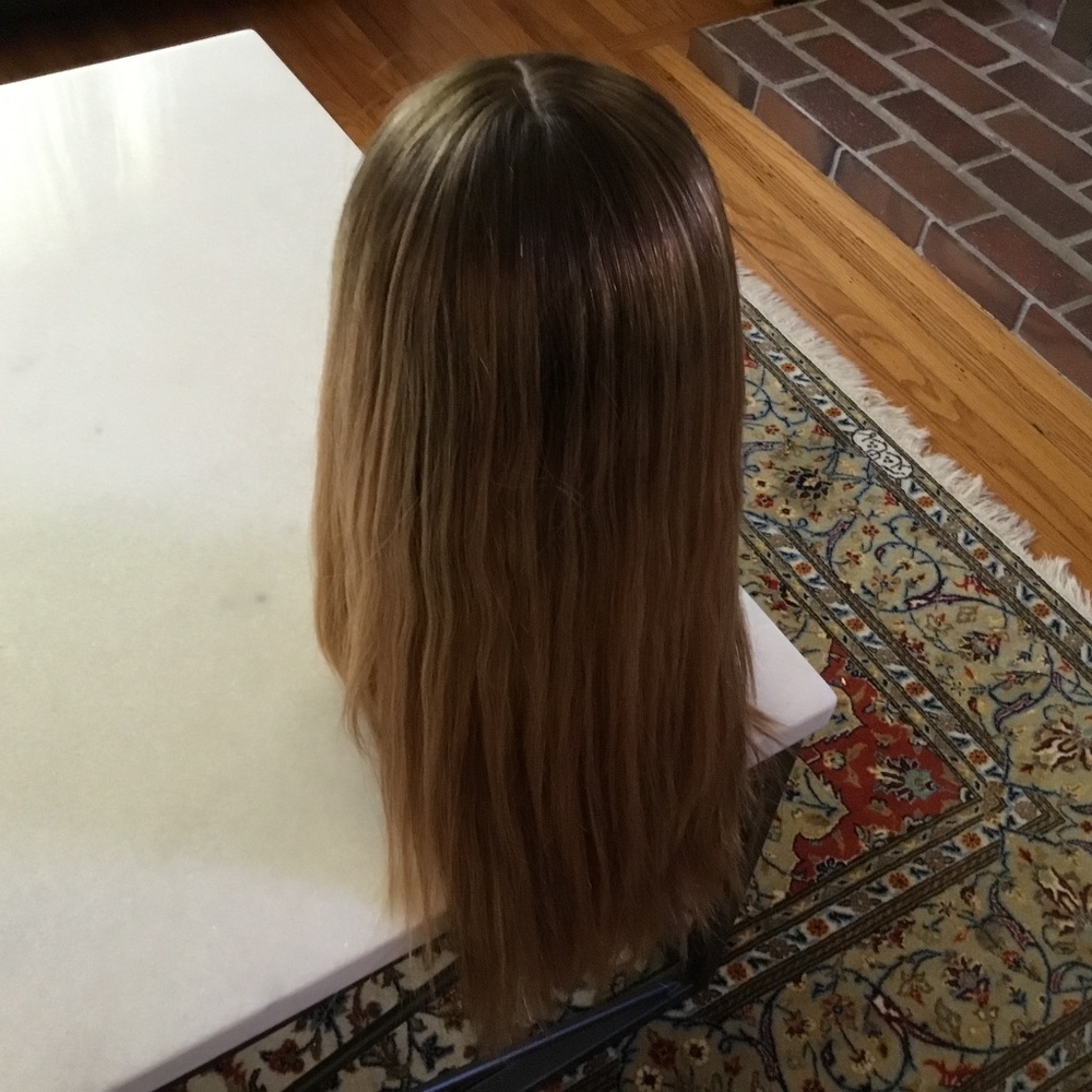 Amazing Milano Wigs Gisele Wig Rooted to perfection and colored.